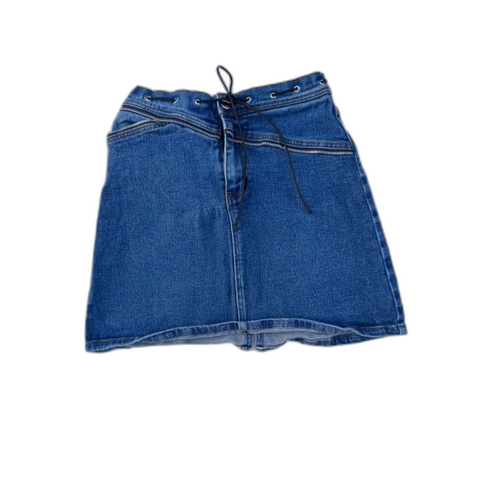 ROUTE 66 GIRLS MINI SKIRT SIZE 14 DENIM BLUE VINTAGE Y2K
